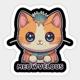 Cat Lover - Meow-velous Sticker